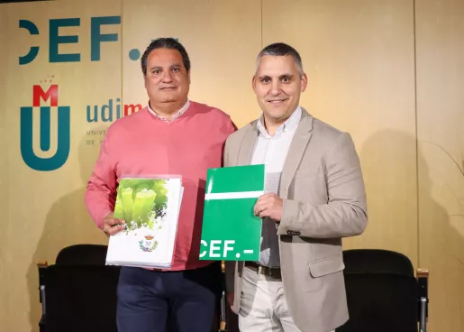 Alfonso Vázquez Varela (Fundación COIMCE) y Álvaro Porta de las Heras (CEF.- UDIMA). Alfonso Vázquez Varela (Fundación COIMCE) y Álvaro Porta de las Heras (CEF.- UDIMA).