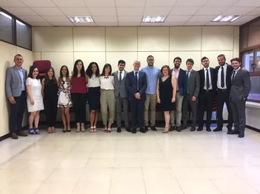 Foto de familia del grupo de estudiantes y profesores (Redacción: Luis Miguel Belda. Fotografía: Cortesía de Ignacio Llorente) Foto de familia del grupo de estudiantes y profesores (Redacción: Luis Miguel Belda. Fotografía: Cortesía de Ignacio Llorente)