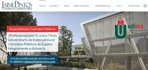 Captura de pantalla del Blog premiado Captura de pantalla del Blog premiado