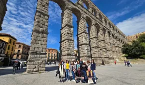 Alumnos de CEF.- Santo Domingo en su visita a Segovia.