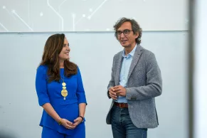 Berta Mateos y Rodrigo Miranda, en la entrega del Premio a la Mejor Marca Personal al Mejor CEO 2025.