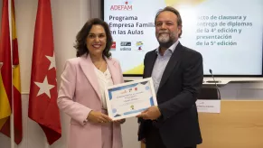 CEF.- UDIMA clausura el 4º programa 'Empresa Familiar en las Aulas' de ADEFAM.