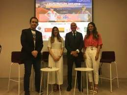 Lorena Cervantes, Joaquín Danvila y Paloma Díaz, posan en el Legal Future Day 2019. Lorena Cervantes, Joaquín Danvila y Paloma Díaz, posan en el Legal Future Day 2019.