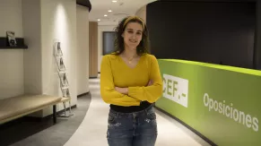 Aroa Blázquez, opositora a Jueces y Fiscales en CEF.-. Aroa Blázquez, opositora a Jueces y Fiscales en CEF.-.