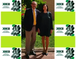 Los ganadores del Accésit en el área de Contabilidad, Isidoro y Manuela Guzmán Raja. Los ganadores del Accésit en el área de Contabilidad, Isidoro y Manuela Guzmán Raja.