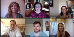 Imagen de los participantes en el debate por videoconferencia del Legal Millennials.