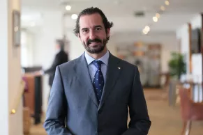 Arturo de las Heras, en el Club Financiero Arturo de las Heras, en el Club Financiero