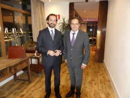 Arturo de las Heras, con Juan Pablo Lázaro Arturo de las Heras, con Juan Pablo Lázaro