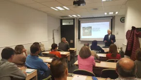 Carlos Molina, durante su ponencia en el CEF.- (Redacción y fotografías: Luis Miguel Belda) Carlos Molina, durante su ponencia en el CEF.- (Redacción y fotografías: Luis Miguel Belda)