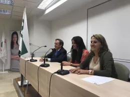 De izquierda a derecha de la imagen, Jesús Martínez, Marta Borque y Ángela de las Heras De izquierda a derecha de la imagen, Jesús Martínez, Marta Borque y Ángela de las Heras (Redacción: J.D./L.M.B.)