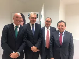 De izquierda a derecha de la imagen,<br />Joaquí Danvila, Enrique Ortega Caballero, Roque de las Heras y Jesús Martínez<br />(Redacción: María Guijarro/Fotografías: Joaquín Danvila/María Guijarro) De izquierda a derecha de la imagen,<br />Joaquí Danvila, Enrique Ortega Caballero, Roque de las Heras y Jesús Martínez<br />(Redacción: María Guijarro/Fotografías: Joaquín Danvila/María Guijarro)