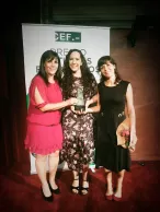Coral González García, Estíbaliz Pérez Asperilla y Cristina Fernández Aragón. Coral González García, Estíbaliz Pérez Asperilla y Cristina Fernández Aragón.